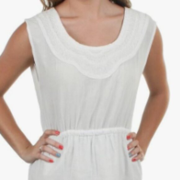 Hurley The Wolf Moon Dress - White - Size Small - Picture 10 of 11